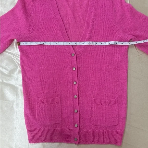 J. Crew Vibrant Pink Knit Sweater Alpaca Merino Wool Blend Small - Picture 7 of 8